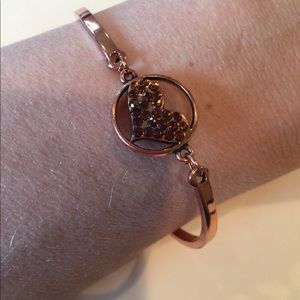 Copper heart bracelet